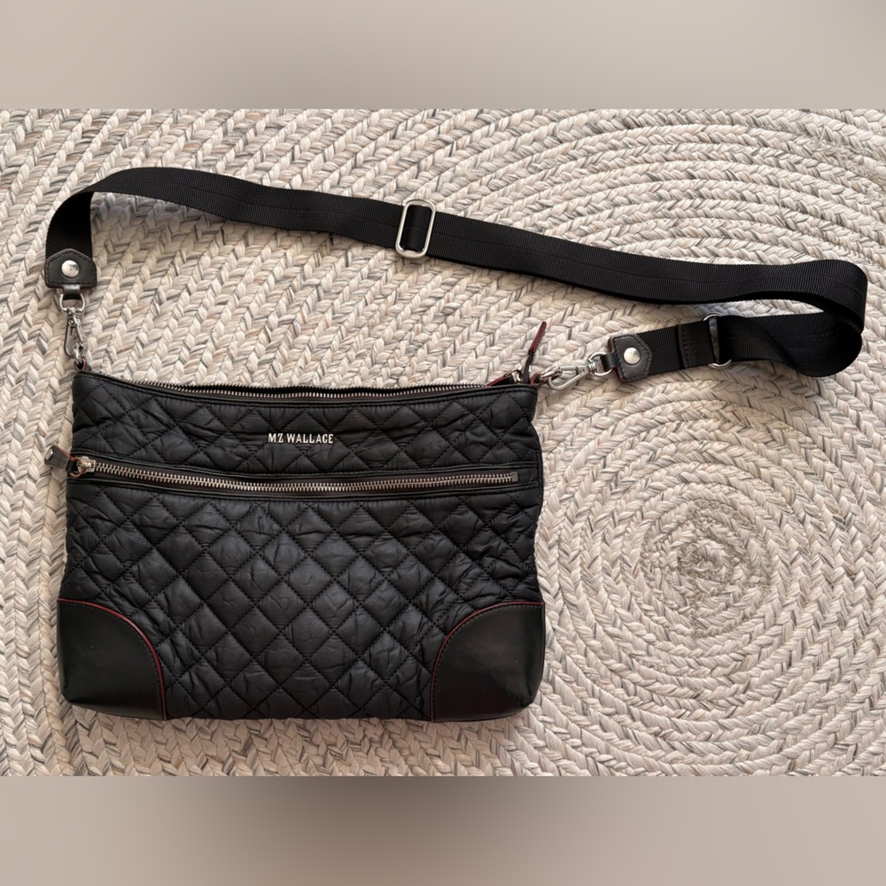 MZ Wallace Medium Crosby Crossbody Bag — Black